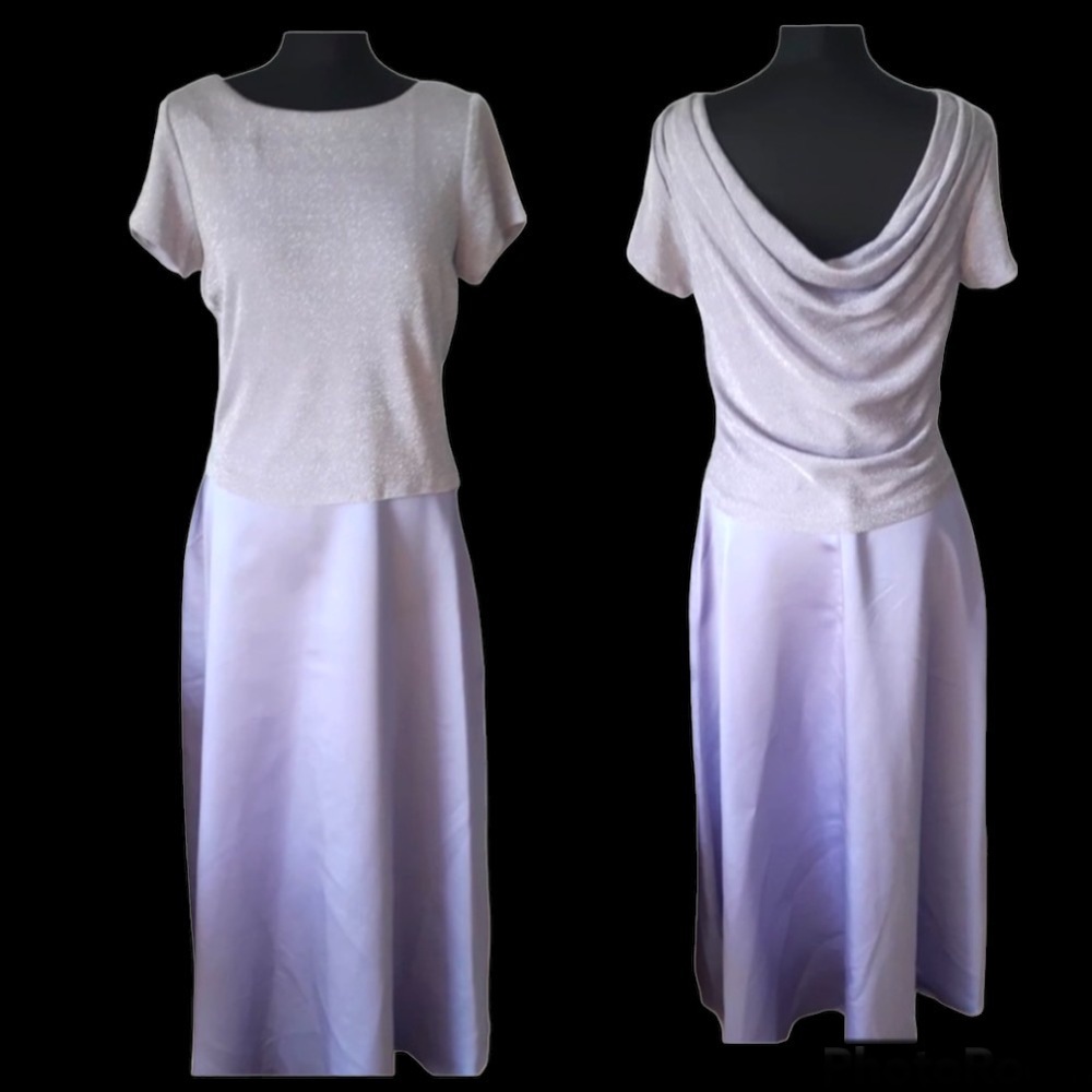 Arianna by Rachel Kaye Cocktail lilac short sleeves Dress